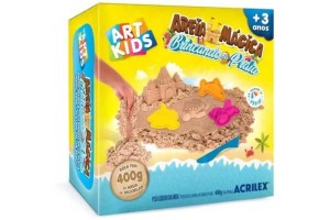 KIT AREIA MAGICA BRINCANDO NA PRAIA 400G ACRILEX