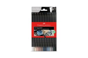 LAPIS DE COR ECOLAPIS SUPERSOFT FABER CASTELL 15 CORES NEUTRAS