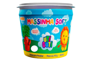 MASSINHA SOFT UTIGUTI POTE 140G VERDE CLARO
