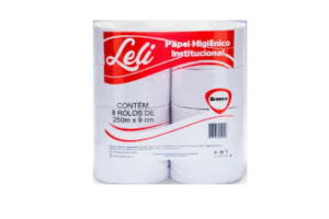 PAPEL HIGIENICO ROLAO LUXOLELI 9X250MT FARDO 8 ROLOS