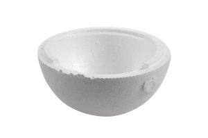 BOLA DE ISOPOR 200MM OCA METADE