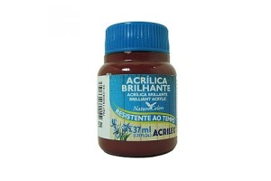 ACRILICA BRILHANTE ACRILEX 37ML MARROM